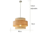 Axyaa Rattan Woven Pendant Light - Stylish Chandelier for Home, Kitchen, Restaurant