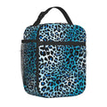 Axyaa Animal Print Insulated Lunch Bag: Portable Thermal Box for Work, Picnic.