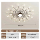 Axyaa Creative Fan LED Ceiling Lamp for Modern Living Room Decor
