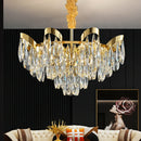 Axyaa Sunflower Crystal Ceiling Chandelier for Home Living Dining Room
