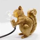 Axya Nordic Squirrel Mini Table Lamp for Kids Room and Bedroom