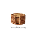 Axyaa Rattan Insulated Table Mats Set for Dining Tables and Plates