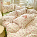 Axyaa Soft Double-Layer Cotton Quilt Cover Set with Pillowcase