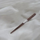Axyaa Walnut Tortoise Shell Cut Wood Chopsticks - Household Gift