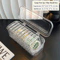 Axyaa Clear Bead Organizers & Press On Nails Storage Box with Lid