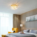 Axyaa Modern Crystal Round Ceiling Chandelier for Luxurious Living Room