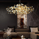 Copper ceiling lamp, crystal bedroom lamp, grand dining chandelier - Axyaa brand