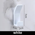 Axyaa Space Aluminum Double Hooks: Strong Adhesive, Waterproof, Bathroom & Coat Rack
