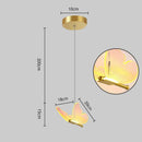 Axyaa Butterfly Acrylic LED Chandelier for Bedroom, Home Décor - Pendant Ceiling Light