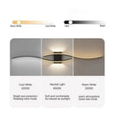 Axyaa Modern LED Wall Lamps - Black White, Long Strip Design for Living Room and TV Wall