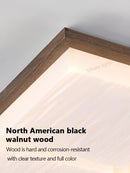 Axyaa Walnut Ceiling Light - French Retro Design for Living Room, Bedroom, Dining Room
