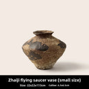 Axyaa Retro Wabi-Sabi Ceramic Vase for Stylish Living Room Flower Arrangement