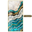 Axyaa LED Crystal River Hanging Paintings with Remote Dimming for Home Wall Decoration