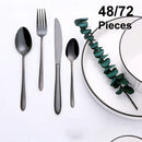 Axyaa Stainless Steel Western Cutlery Set - 72 Pcs