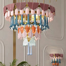 Axyaa Retro Ceramic Pendant Light, LED Dining Room Fixture