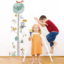 Axyaa Cartoon Animal Height Measure Wall Stickers for Kids Room Growth Chart