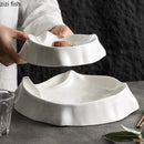 Axya Mountain Ceramic Dinner Plate - Creative Table Setting