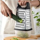 Axyaa Stainless Steel Box Grater & Slicer with Container - Kitchen Essential