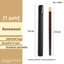 Axyaa Solid Wood Chopstick Set - Premium Chinese Household Cutlery Box
