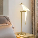 Nordic Crane Table Lamp Set by Axya: LED Bird Light for Home and Bedroom Decor
