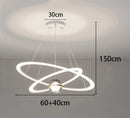 Axyaa Staircase Chandeliers LED Pendant Light for Modern Living Room Decor