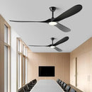 Axyaa Industrial Vintage Ceiling Fan with Remote Control - Retro Wood Blower