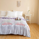 Soft Velvet Christmas Blanket with Santa Claus & Elk Print by Axyaa