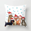Axyaa Cute Animal Print Polyester Pillowcase for Bedroom Living Room 45x45cm
