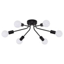 Axyaa Black/Golden Iron Spider Ceiling Light Industrial Nordic Living Dining Room Decor
