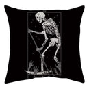 Axyaa Halloween Ghost Skull Pumpkin Decorative Pillow Cover 45X45CM