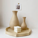 Retro Nordic Wooden Flower Vase by Axyaa - Tabletop Art Decor Ornament