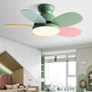 Axyaa Nordic Kids Room Ceiling Fan Light Pendant LED Creative Design Home Decor