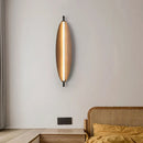 Axyaa Modern LED Brown Leaf Wall Lamp 40/60/80cm Sconce