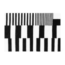 Axyaa Zebra Pattern Plush Living Room Carpet - Nordic Style Large Area Rug