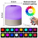 Axyaa Rechargeable LED Night Light: 3 Colors Dimmable Bedside Lamp