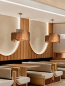 Axyaa Commercial Hot Pot Shop Chandelier: Contemporary Chinese-Chic Box-Style Lighting