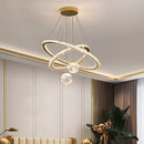 Axyaa Modern LED Pendant Lights | Luxury Foyer Chandelier for Villa Stairs