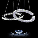 Axyaa Modern LED Crystal Pendant Light for Home Decor
