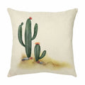 Axyaa Succulents Cactus Cushion Cover - Modern Home Decor Pillowcase