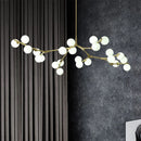 Axyaa Modern Luxury Glass Ball Chandeliers for Living Room Dining Table Decor