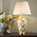 Axyaa Ceramic Desk Lamp: Luxury Classical Table Light for Bedroom, Living Room & Home Décor