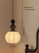 Axyaa French Wood Style Pendant Light for Bedroom, Dining Room, and Tea Room