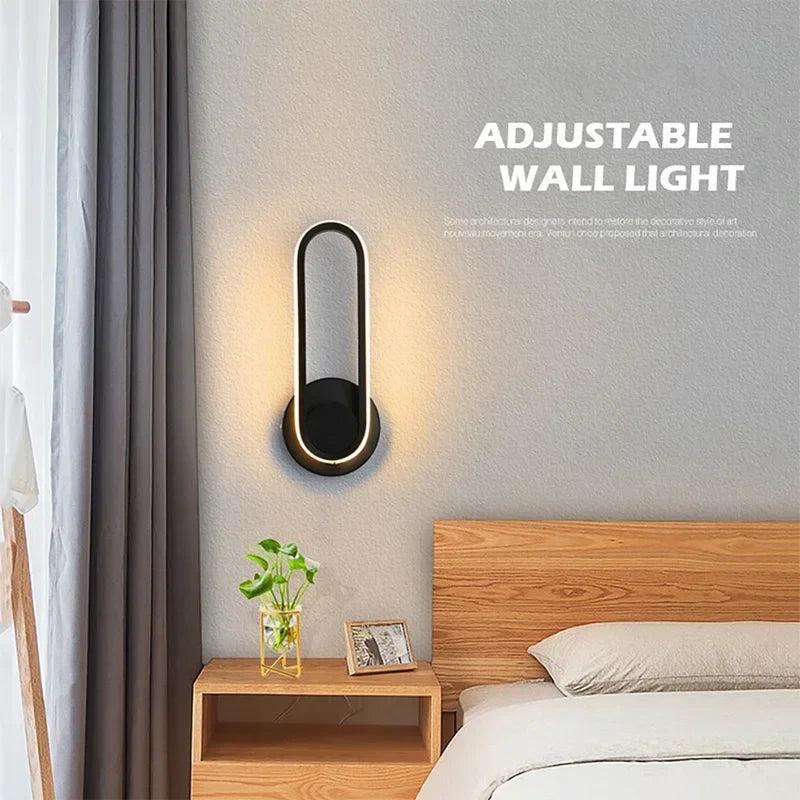 Axya LED Wall Light: Modern Rotatable Lighting Fixture for Indoor Spaces