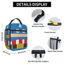 Axyaa Captain America Lunch Bag: Insulated, Leakproof, Thermal Cooler for School and Office