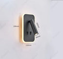Axyaa Adjustable USB Wall Lamp for Bedroom Study, Minimalist LED Reading Light