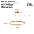 Axyaa Crystal Ceiling Chandelier: Modern Luxury Style for Home Decor and Dining Room Lighting