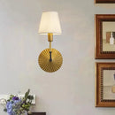 Axyaa Retro Gold Single Head Wall Lamp for Hotel Living Room & Bedroom Lighting