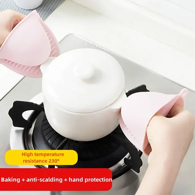 Axyaa Silicone Heat Resistant Oven Glove Non-slip Pot Holder Cooking Tool
