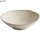 Axyaa Ceramic Irregular Edge Bowl Set - Creative Specialty Tableware