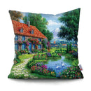 Axyaa Rustic Landscape Print Pillowcase